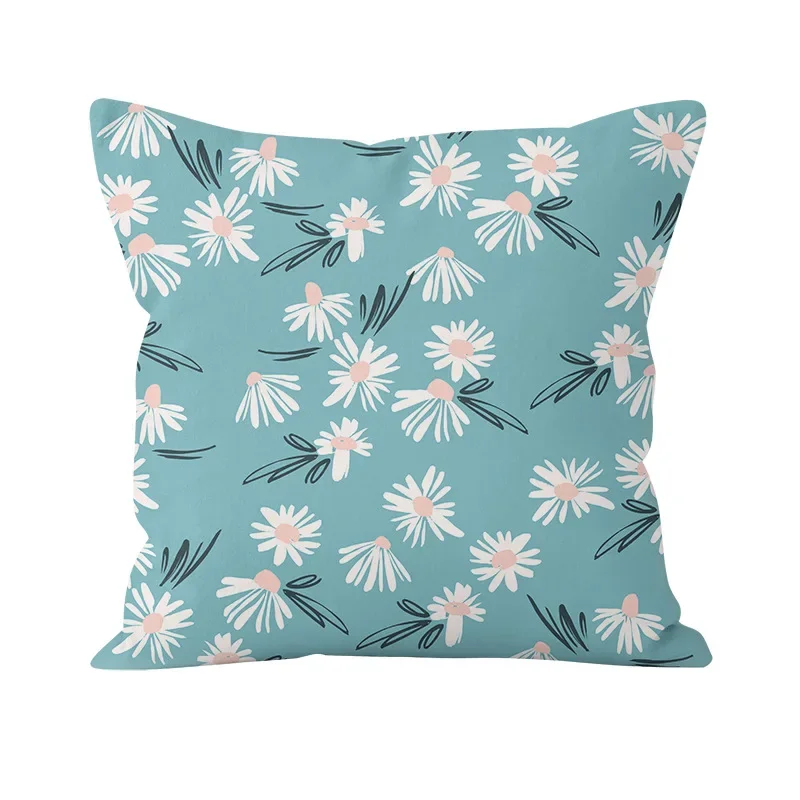 Flower and plant printed pattern cushion cover for home living room sofa decoration pillow  pillowcase