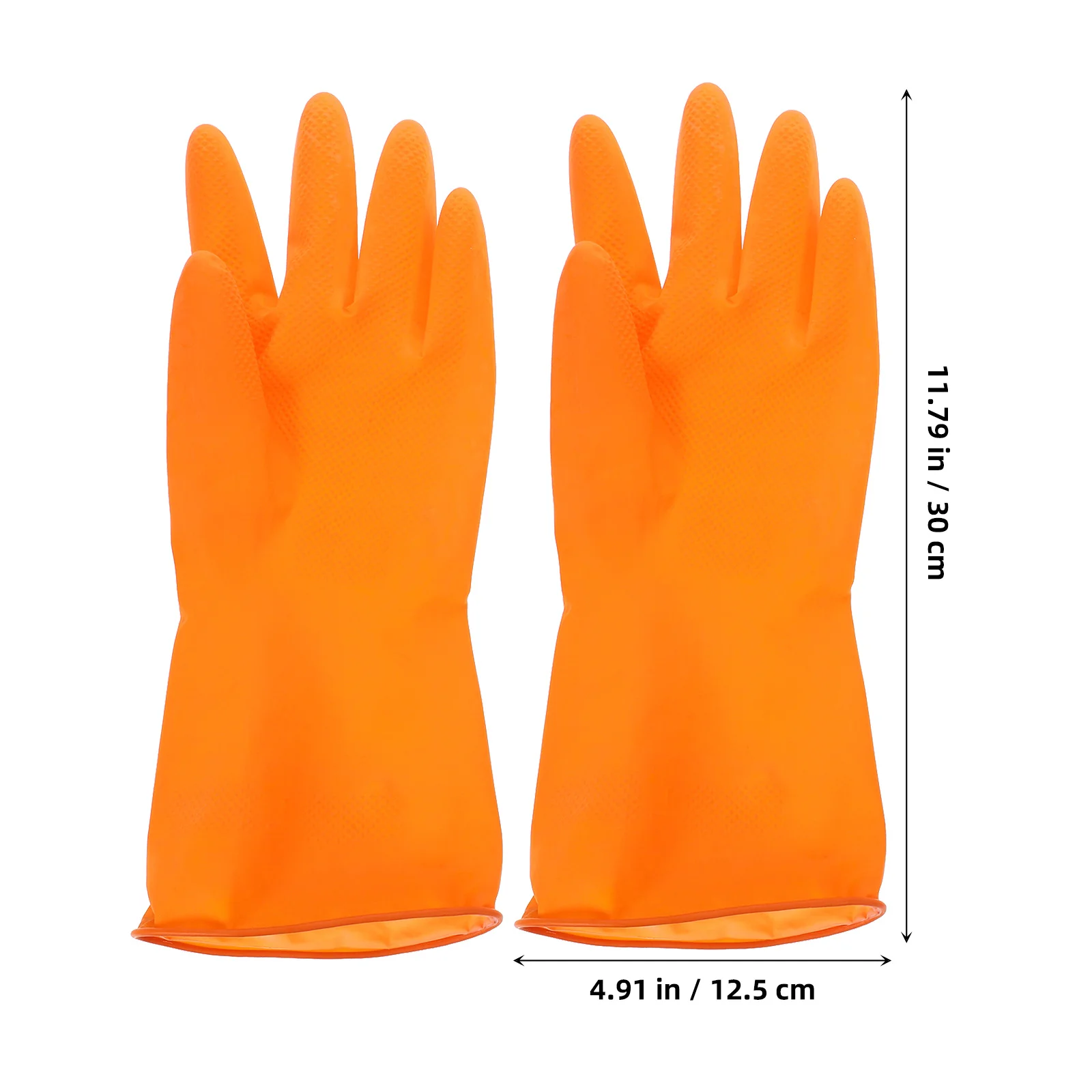 

3Pairs Household Cleaning Gloves Thickened Dishwashing Gloves for Kitchen Washing Dishes Gardening Work Anti Slip Grip