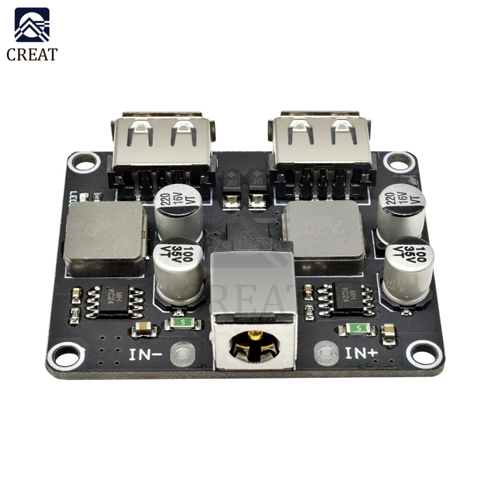 QC3.0 QC2.0 USB DC-DC Buck Converter Charging Step Down Module 6V-32V 9V 12V 24V to Fast Quick Charger Circuit Board 3V 5V 12V