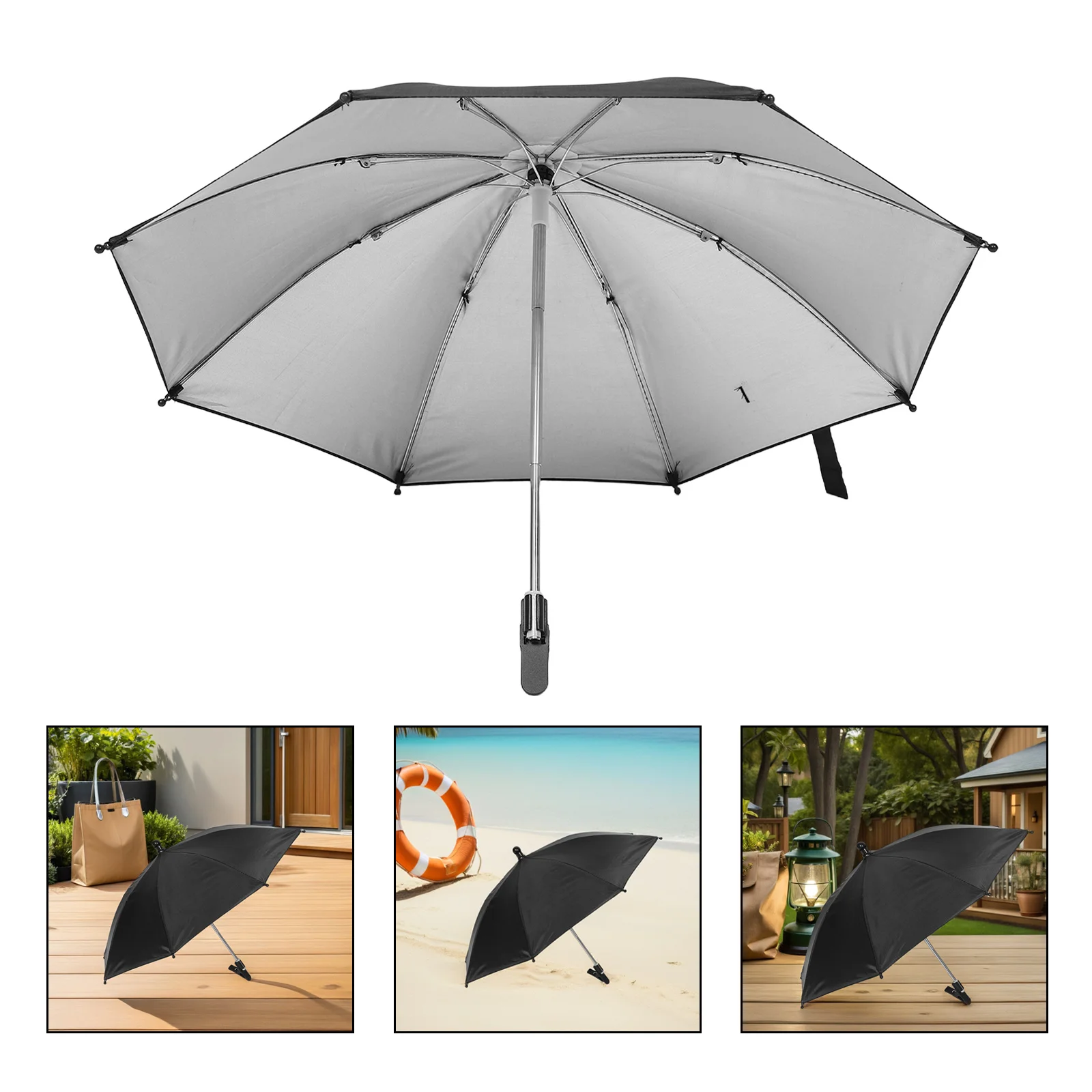 

Foldable Laptop Sun Shade Umbrella Portable Outdoor Sun Protection Laptop Screen Shade for Travel Beach Camping Work