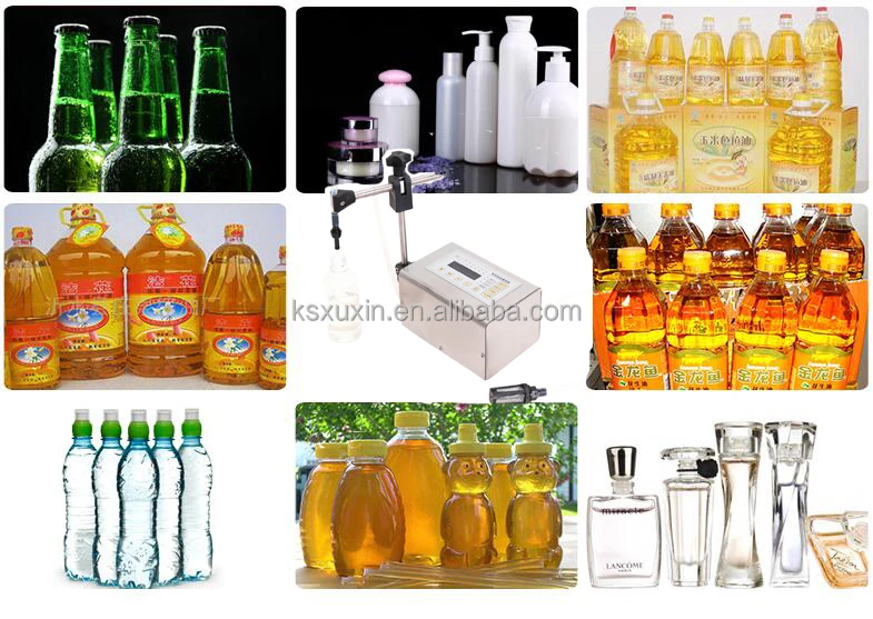 (3-3000ml) GFK-160 Export Standard Liquid Filling Machine , Bottle Liquid Filler