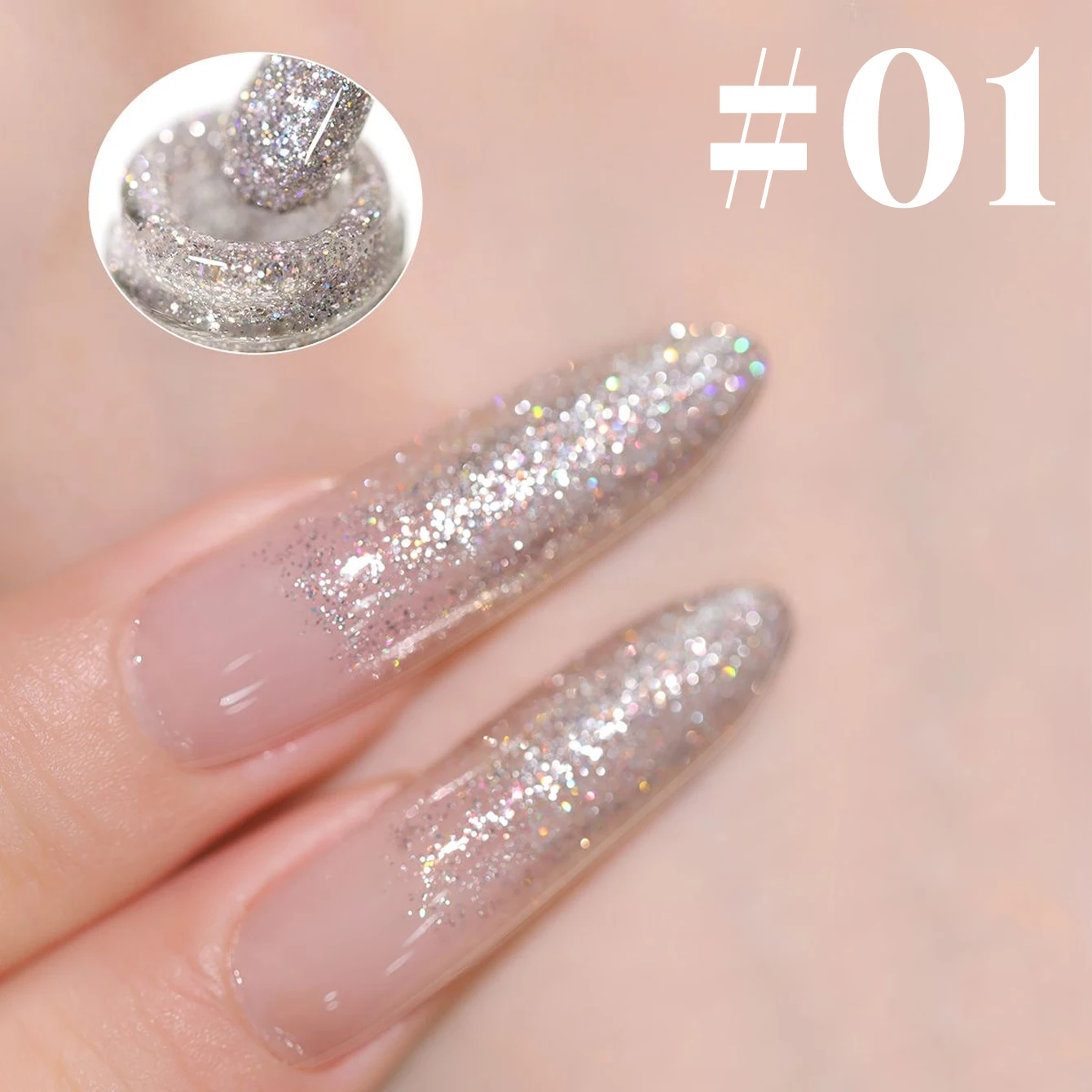 12ML 1PCS Crumble ชิ้น Starlight Super Flash Glitter เจลเล็บฤดูร้อนเล็บ Beach Essentials อุปกรณ์เล็บ