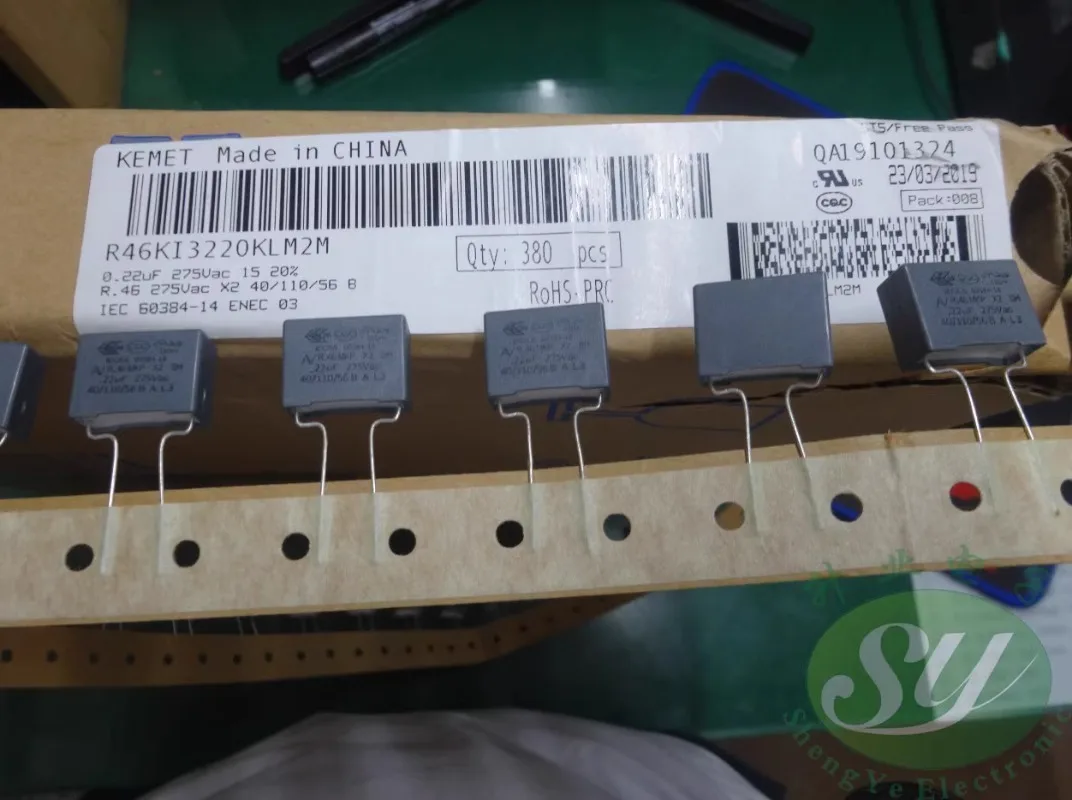 

10PCS AV R46KI3220KLM2M 0.22uf/275VAC 220nf u22 224 New film capacitor 8MM