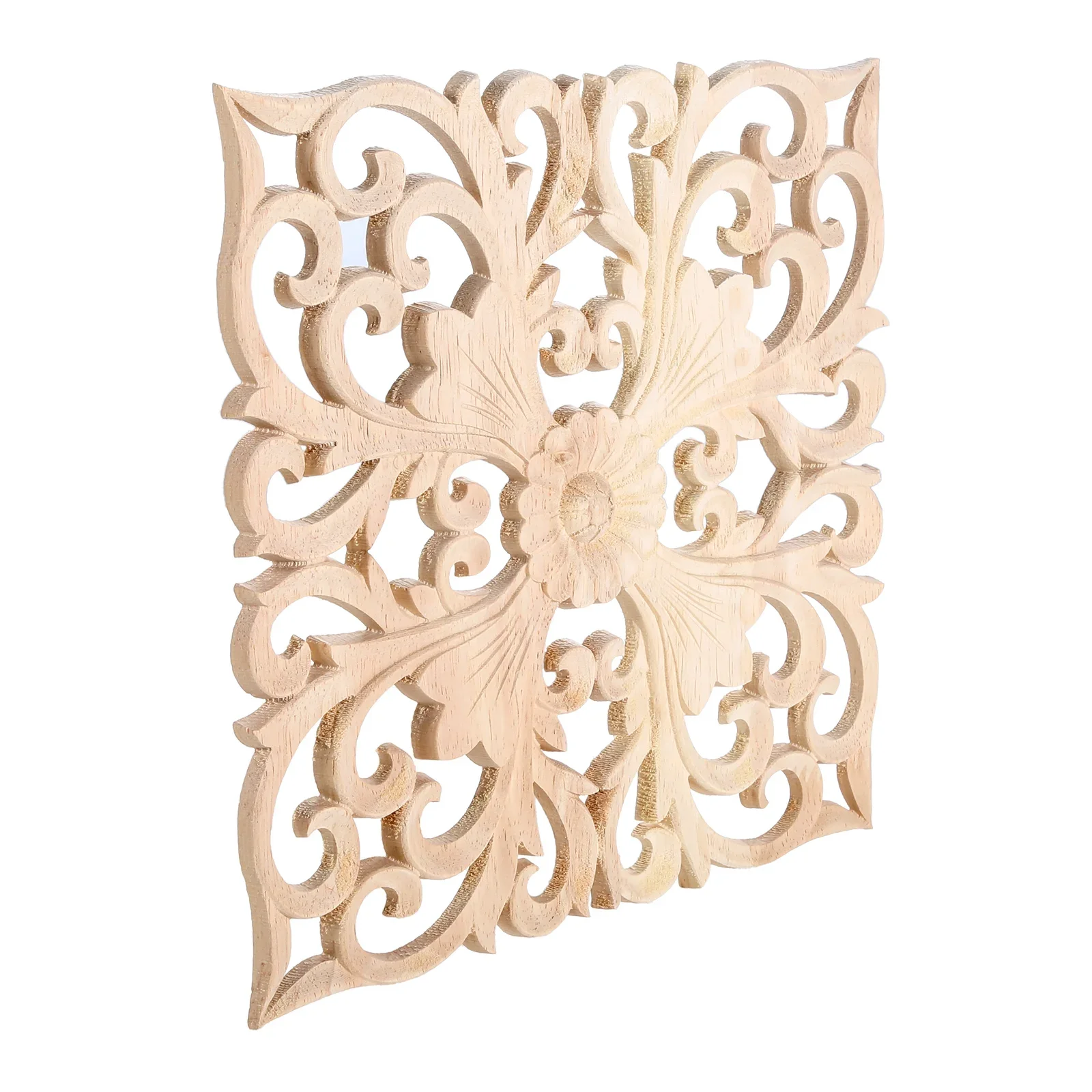 1 pc  unpainted carved decorative sticker wood  European applique craft Inlaid decoration for the cabinet furniture 24/30cm