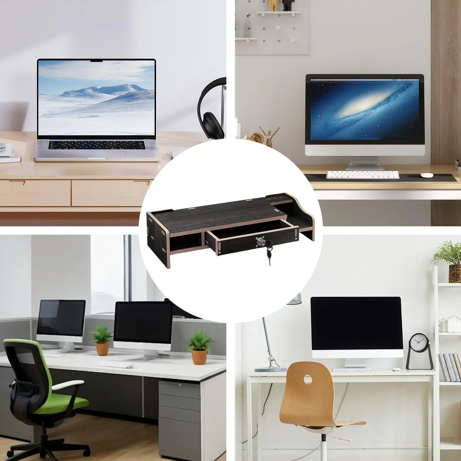 

Подставка для монитора компьютера, настольный органайзер, полка, настольная полка, органайзер для ноутбука, принтера, ПК, ТВ, ручка для экрана, домашний общежитие, отель