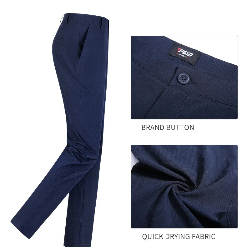 PGM Men's Golf Pants Summer Breathable Thin Soft Sports Pants Clothing KUZ005