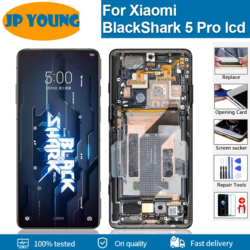 Display Lcd Amoled e Digitalizador de Tela Sensível ao Toque para Xiaomi Black Shark Pro Shark Ktus-h0 667