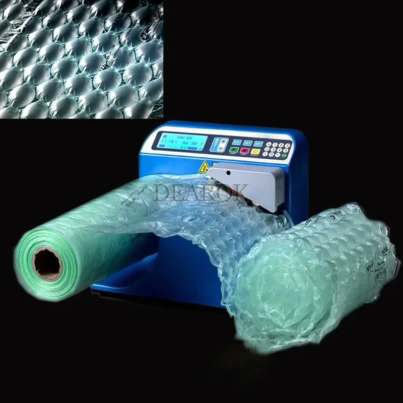 Buffer Macchina per cuscino d'aria Pellicola di sollevamento Gonfiatore per sacchetti per colonne d'aria Riempimento automatico Borsa per cuscino d'aria Pellicola per bolle Macchina per sacchetti di bolle