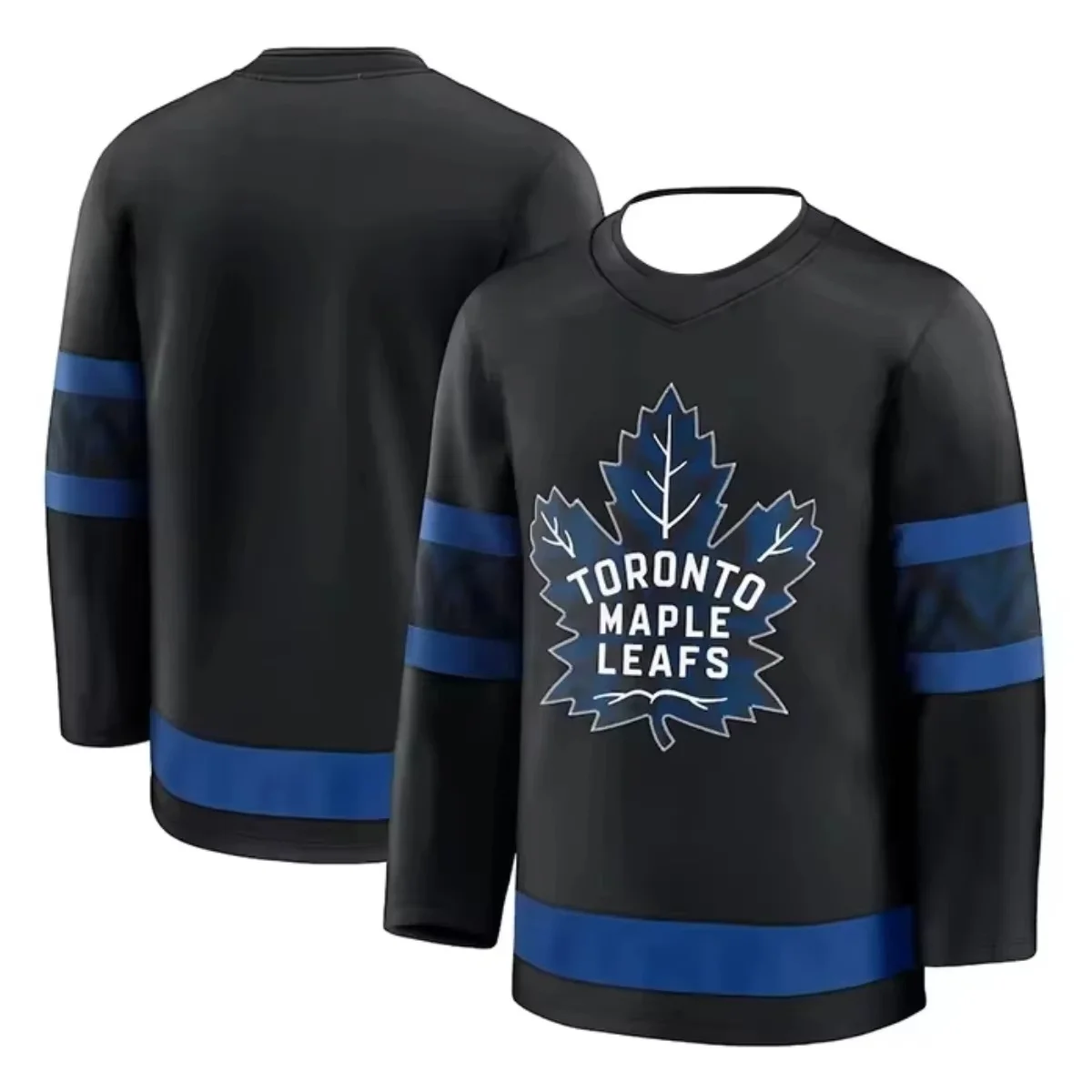 2026 Toronto Maple Leafs Blaues Eishockey-Trikot Neues Herren-Langarm-T-Shirt 3D Schnelltrocknend Atmungsaktiv Lässiges Training Familien-Trikot 2026 – Detail 6