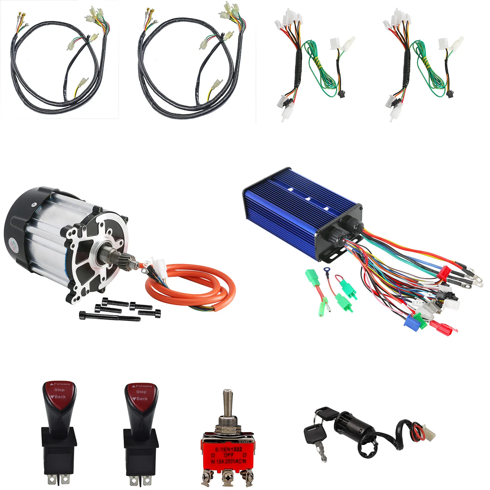 

TDPRO 72V 1500W Electric Brushless Motor 48V/52V/60V64V/72V Speed Controller Set for GoKart ATV Quad Buggy