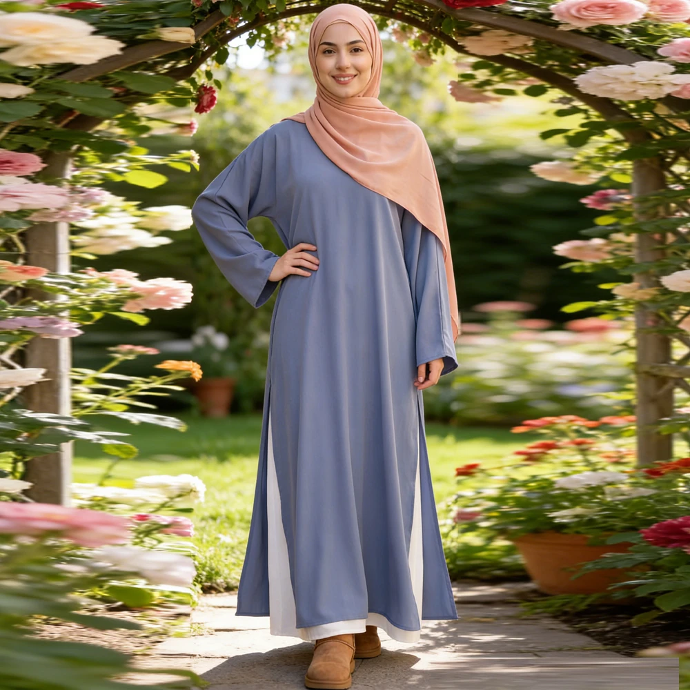 

Eid Woman Muslim Set Ramadan Abaya Prayer Dress Abayas Saudi Arab Dubai Robe Caftan Vestidos Kaftan Jalabiya Islam Clothing Suit