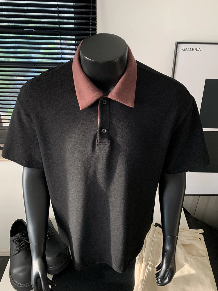 

Color Blo irt ort Sve Sport Fitn Running Loose Men's T-irt Stand Fit Polyester Cotton Blend Spring Summer