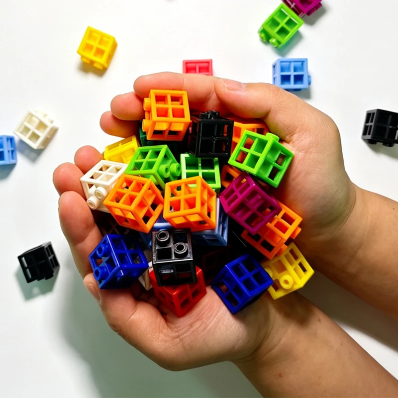 Interlocking Plastic Building Bocks for Kids Construction Fine Motor Skill Toys 4D Spatial Thinking STEM Educational Gifts
