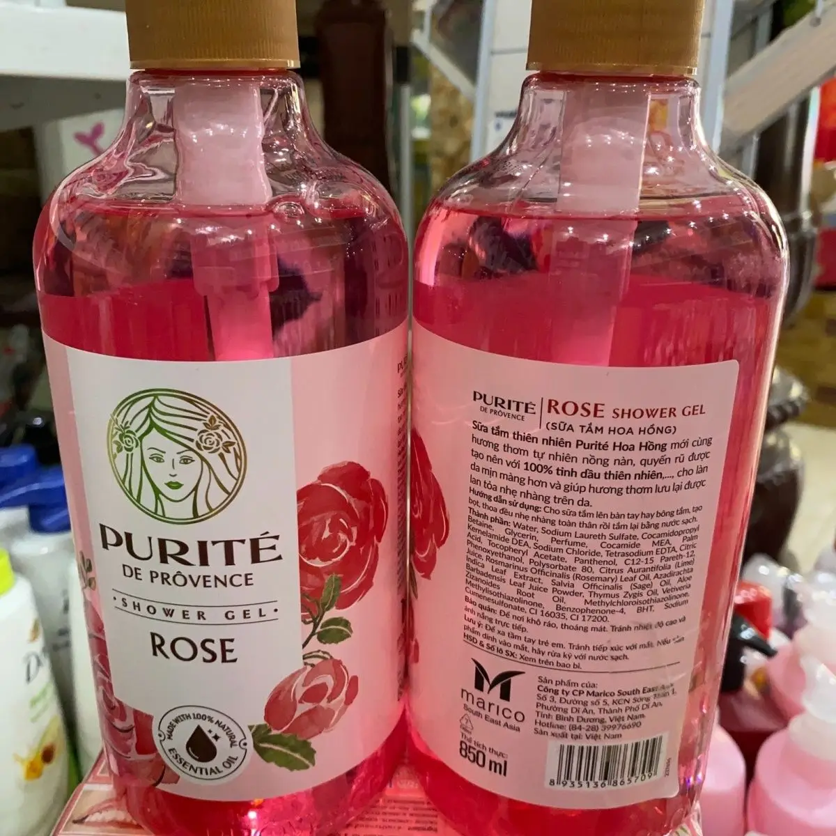 Fragrant Body Wash – Nourishing Shower Gel with Essential Oils & Glycerin for Soft Silky Skin –Purite de Provence from Vietnam