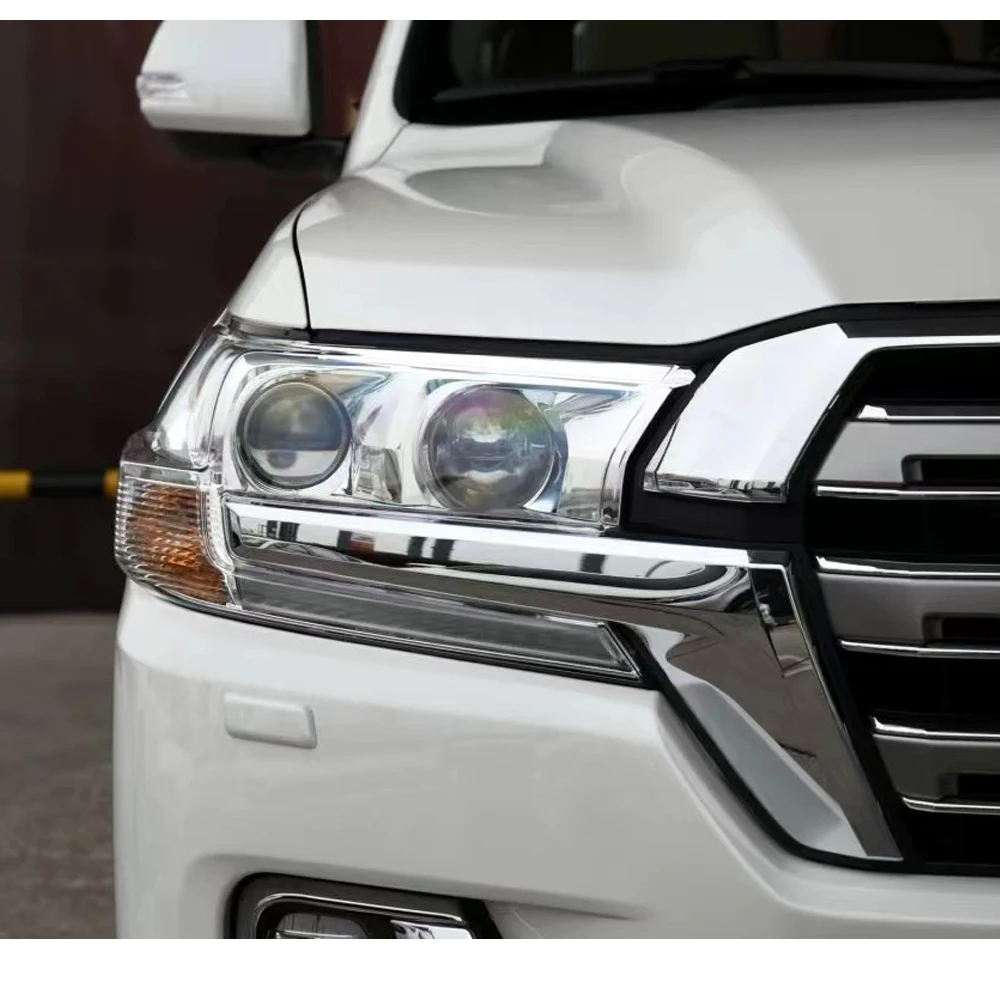 

1/2 шт. крышка автомобильной фары для Toyota Land Cruiser 2016 2017 2018, прозрачный корпус лампы из плексигласа, левый/правый сменный абажур