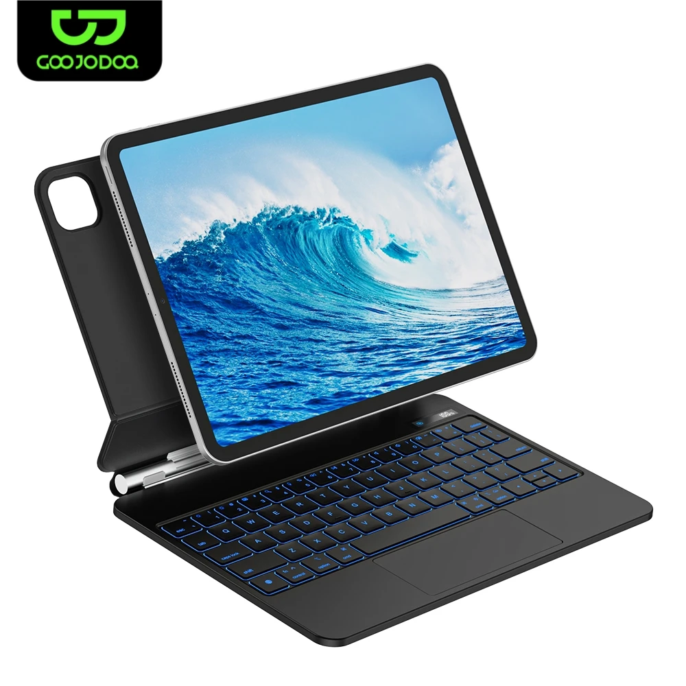 

Magic Keyboard for iPad iPad Pro 11 inch 2024 M4 case for iPad Pro 11 Air 4 Air 5 10.9 for iPad 10th generation case 아이패드 케이스