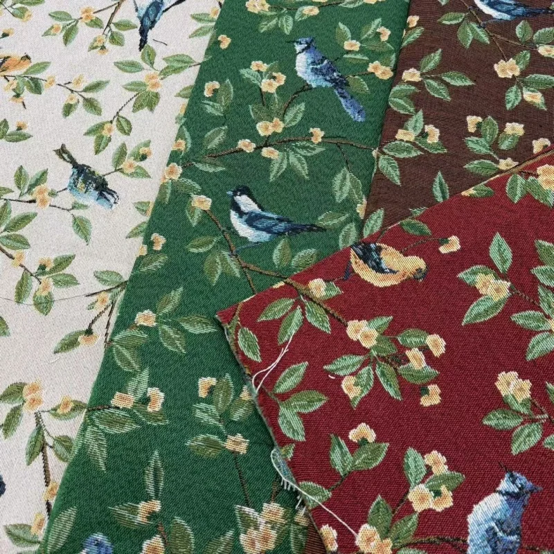 

100*148cm Vintage Jacquard Fabric Clothing Sofas Tablecloths Bags Fabric DIY Material Luggage Home Textile Sewing Fabric