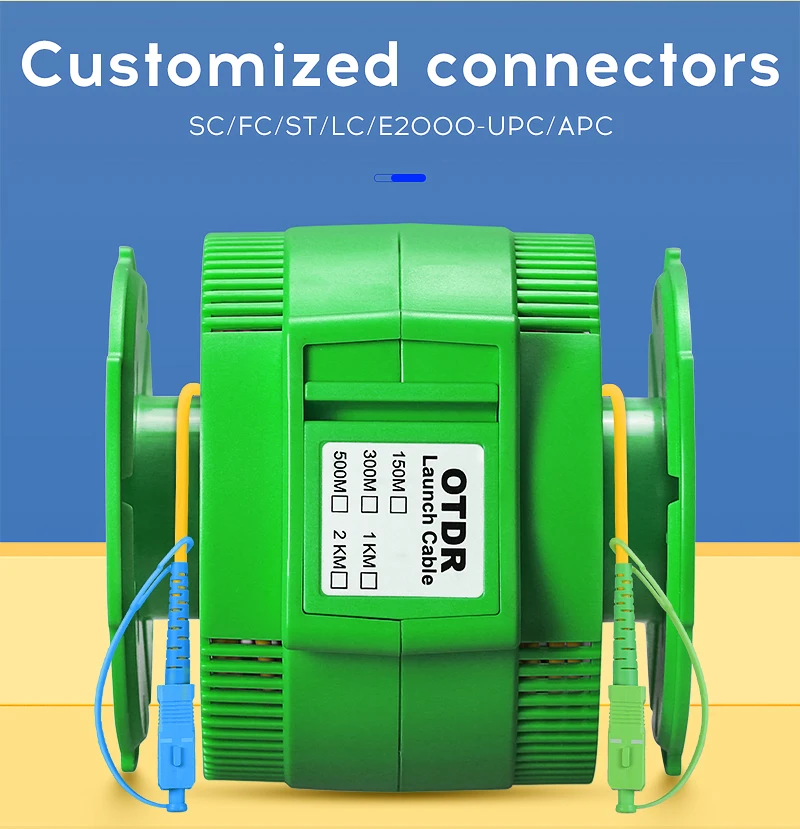 COMPTYCO SC/APC~SC/UPC OTDR Launch Cable Fiber 1000/2000M Single Mode OTDR Test Extension Cord OTDR Dead Zone Eliminator 1km 2km