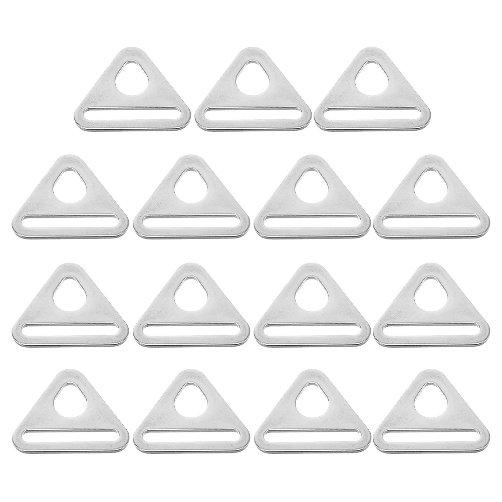 

15 Pcs Canopy Tent Triangle Buckle Stainless Steel 304 Tarpaulin Tensioner Rope Adjuster Outdoor Accessories Strap Fastener Wind