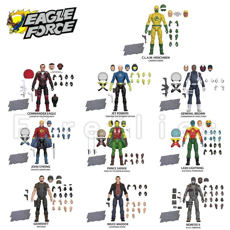 

4inches Eagle Force Action Figure Wave 7 BBTS Exclusive Figures Anime Collection Movie Model For Gift Free Shipping