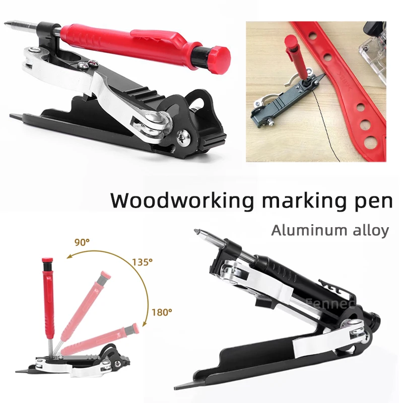 Woodworking Adjustable Marking Tool Measuring Tool Scribing Line DIY Architect Pencil Multi-function Scriber