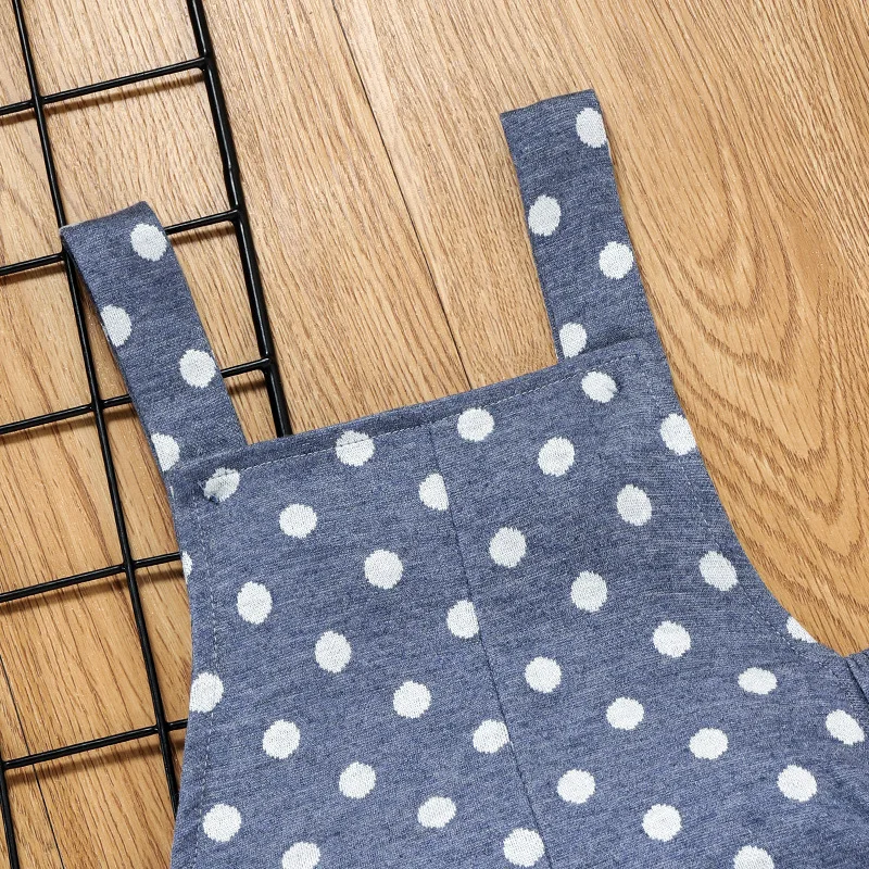 Polka Dot Casual Cute Bib Pants for Small and Medium-sized Boys in Spring and Summer