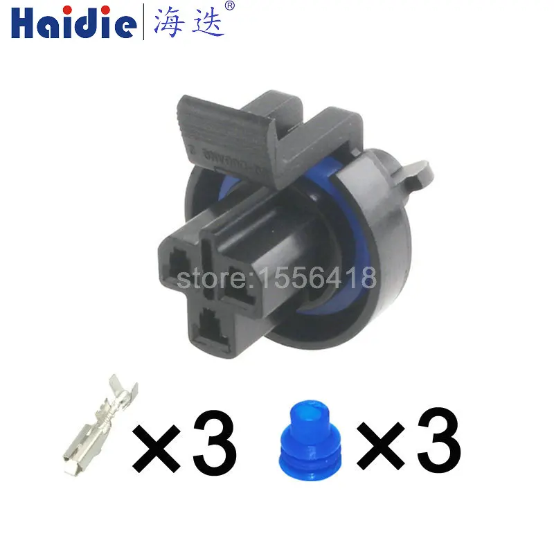 

1-20 sets 3pin plastic housing plug auto wiring harness unsealed cable connector HD033Q-2.8-21