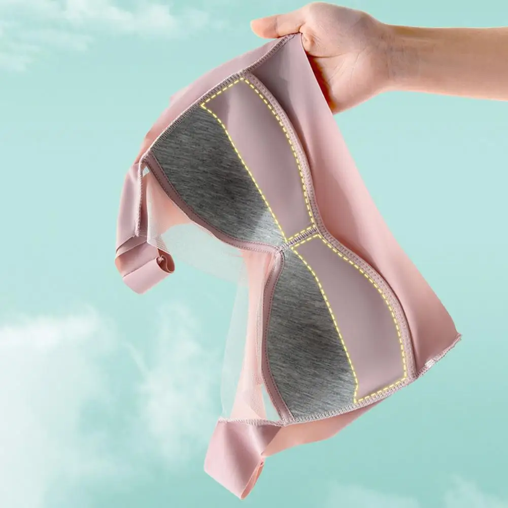 Women Bra Anti-slip Wire-free Plus Size Mid-aged Female Underwear Push-up Wide Shoulder Strap Full Coverage Seamless Support Bra