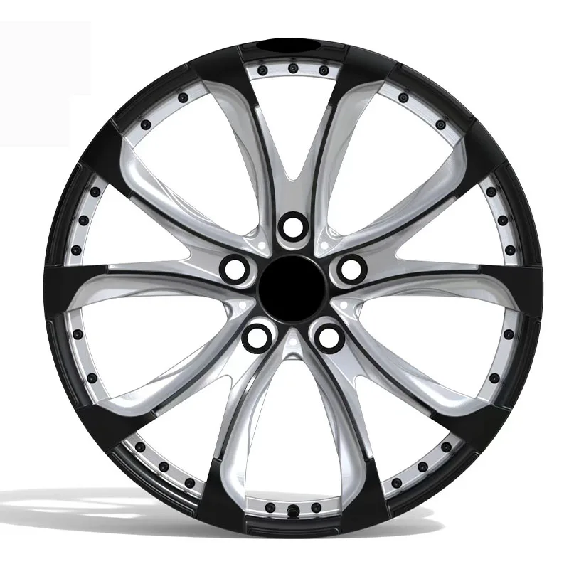 Hot 18-26 Inch 5x114.3 Car Wheel Hub Aluminum Polished Face Car Forged Monoblock Wheels For Toyota