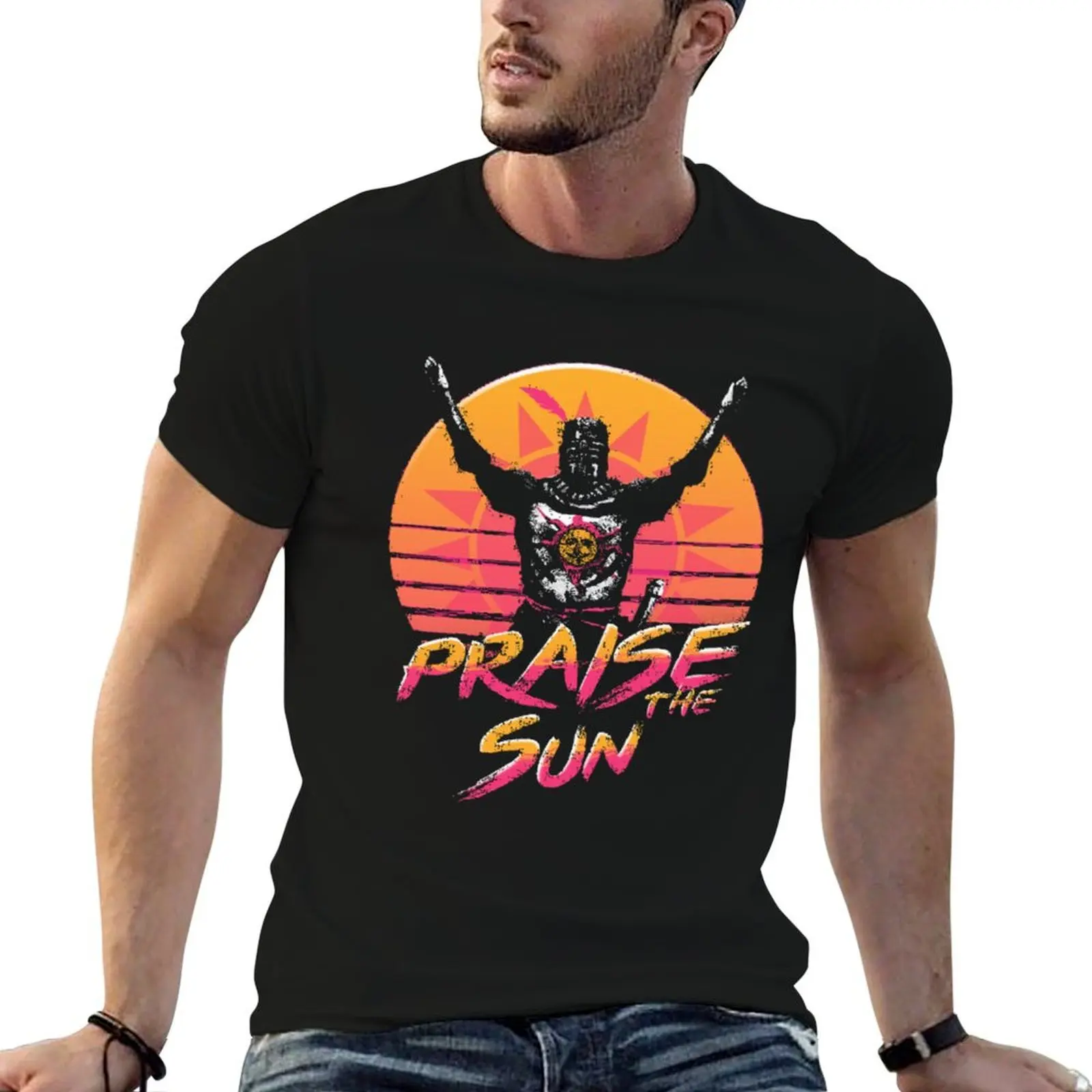 Praise the Sunset Wave T-Shirt Plus Size Everyday Tee Shirt