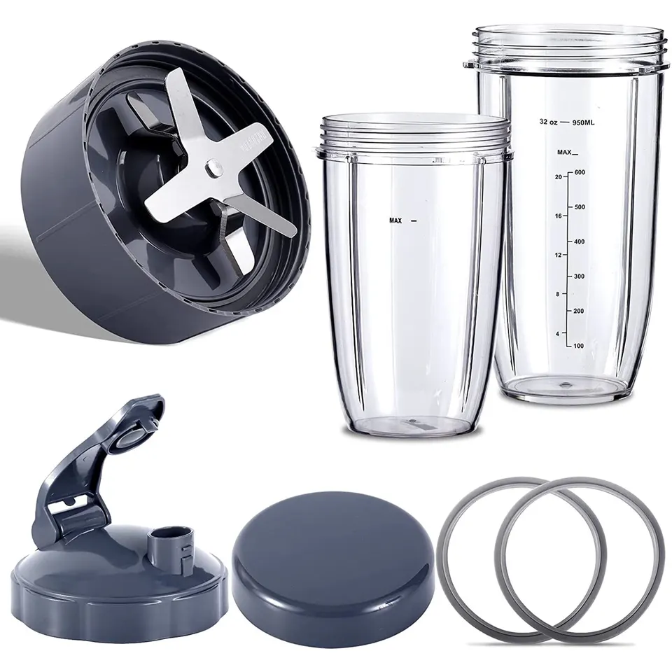NutriBullet 블렌더용 믹서기 교체 부품, 600W/900W/PRO-추출기 블레이드, 32Oz 거대한 컵, 24Oz 거대한 컵 썸네일 7