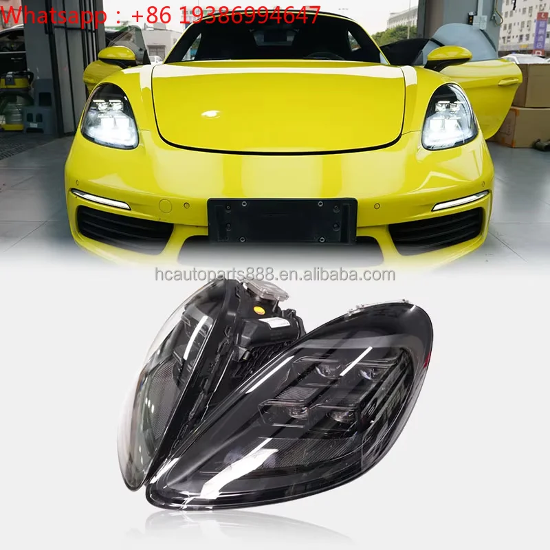 For Cayman Boxster 982 LED Headlamp Assembly 12V New 6000K for 2013-2023