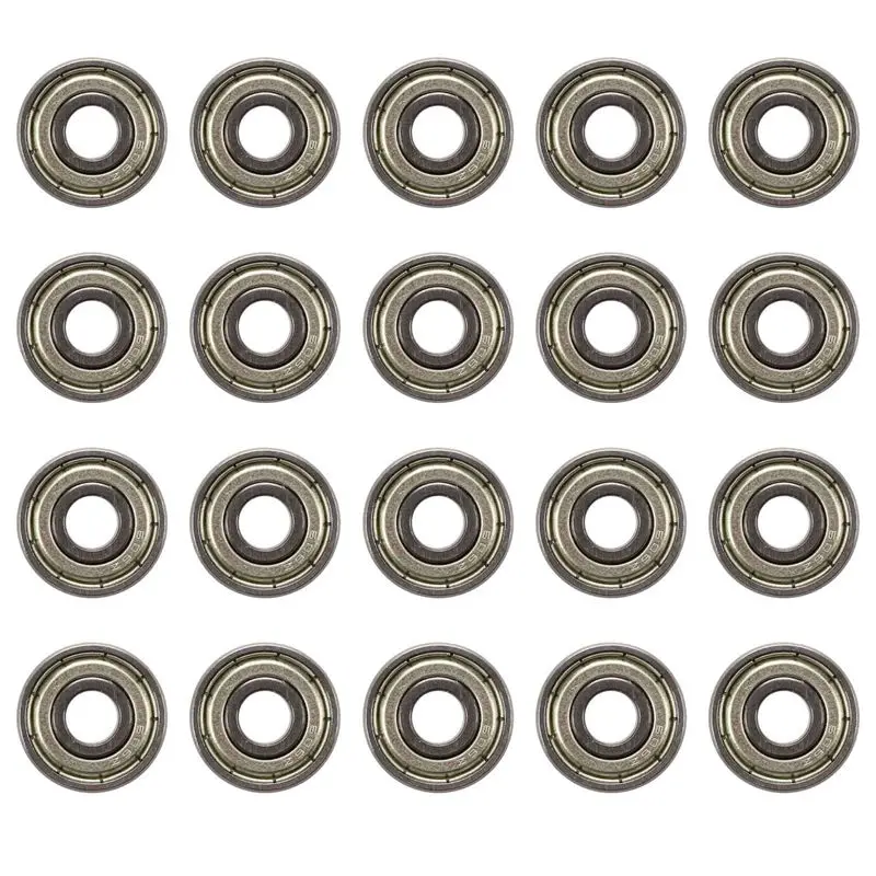 606Z 6 X 17 X 6Mm Metal Miniature Deep Groove Ball Bearings 20 Pcs