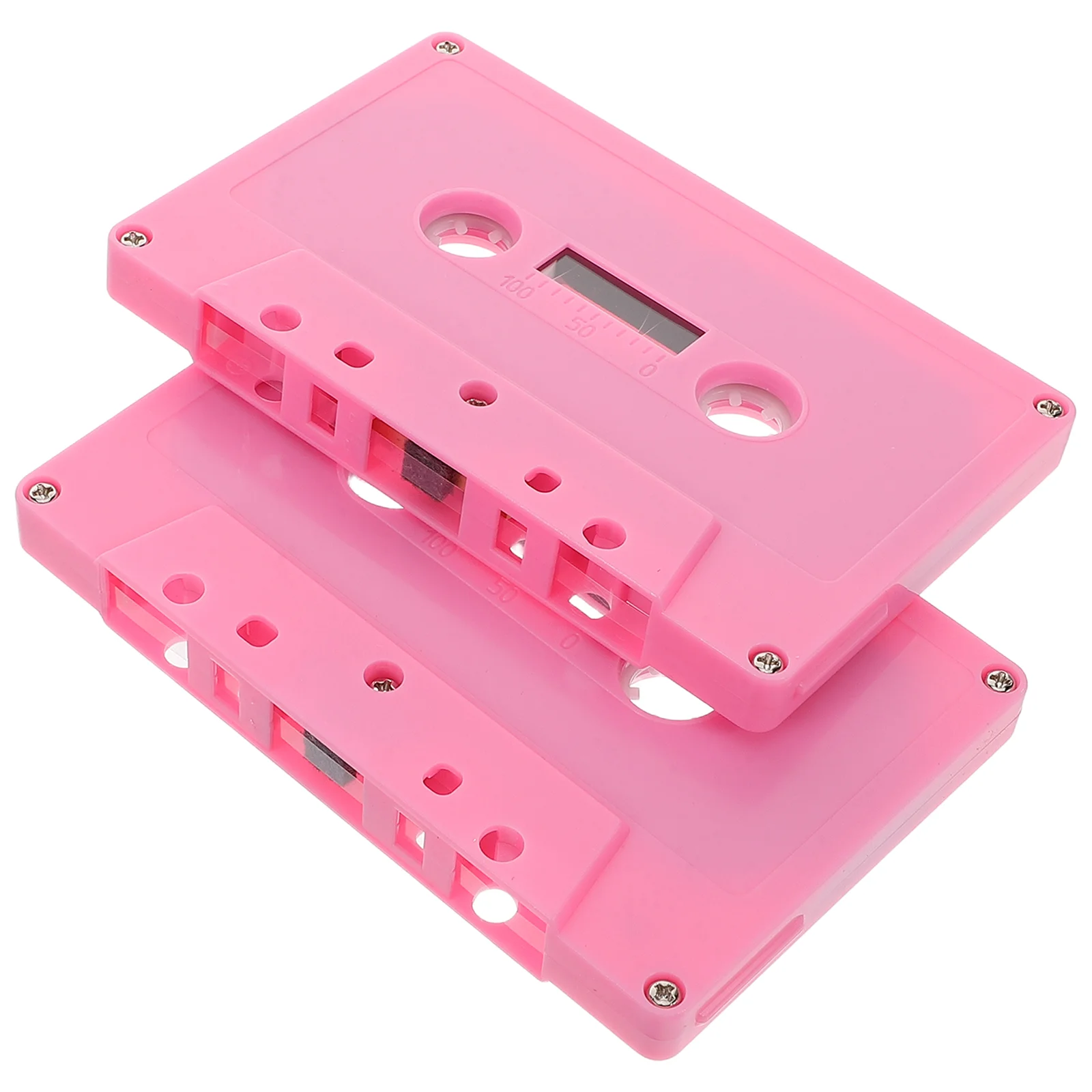 2pcs Retro Colorful Cassette Tape Blank Audio Cassettes for Music Party Decorations and DIY Projects