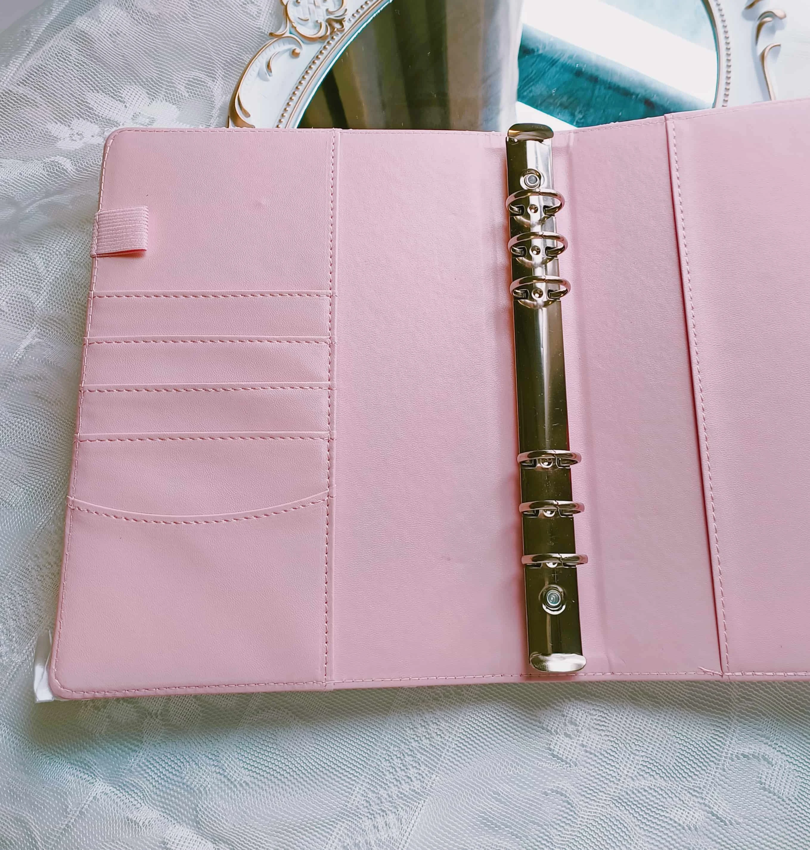 A5 Photocard Binder Kpop Top Loader Binder For Cards Poka Deco Photo Card Holder Trading Card Handemade Lace Pink Ballet Style