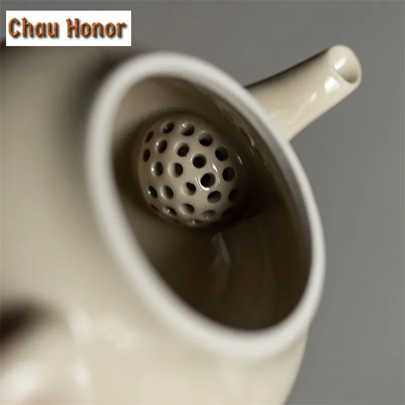 150ml Japanese Style Plant Ash Small Teapot Master Cups Ancient Household Teakettle Chrysanthemum Tea Teaware Office Decoration