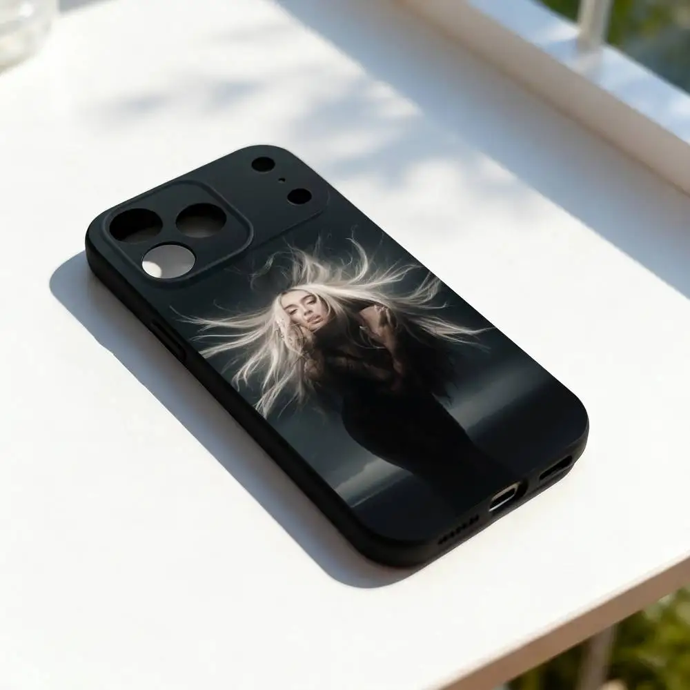 L-Lola Singer Indigo Cool Phone Case For iPhone 17,16,15,14,13,12,11,Pro,Max,Plus,E,SE4,Air,Mini Black Soft Cover