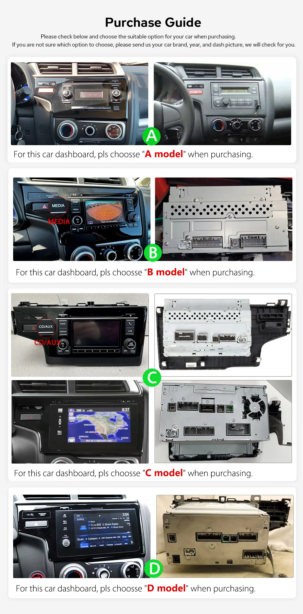 9 Inch Aftermarket Android 13.0 Head Unit Car Stereo For Honda Fit Jazz 2014-2019 Plug and Play With SRS For Left Drive