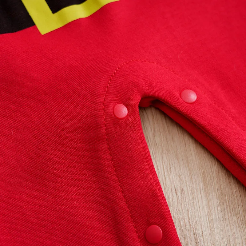 2 قطعة عيد الميلاد الوليد الطفل رومبي الأحمر سانتا طباعة الراحة طويلة الأكمام للجنسين الطفل داخلية 0-18 متر صبي فتاة الملابس المهرجانات