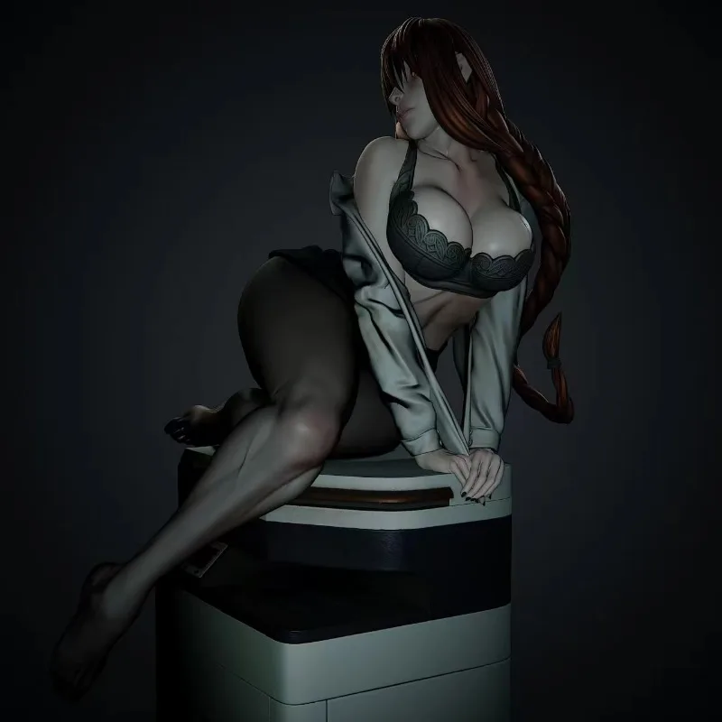 

1/24 Scale Resin Figure Assembly Model Kit Sexy Female Staff Fantasy Hobby Miniature Unassembled and Unpainted 3D printing
