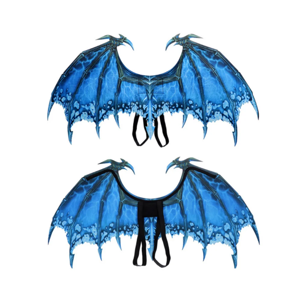 Traje De Asas Mecânicas Infláveis, Props Criativos, Roupa Azul, Trajes De Halloween