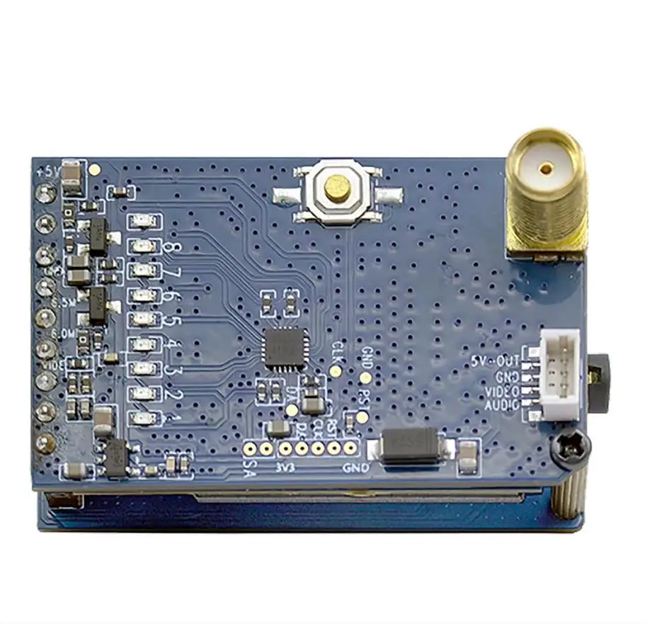 1.2G/1.3G VRX 9CH Video Glasses Analog Receiver Adapter Module Equipped With An Antenna For FPV Drone Skyzone Fatshark Goggles