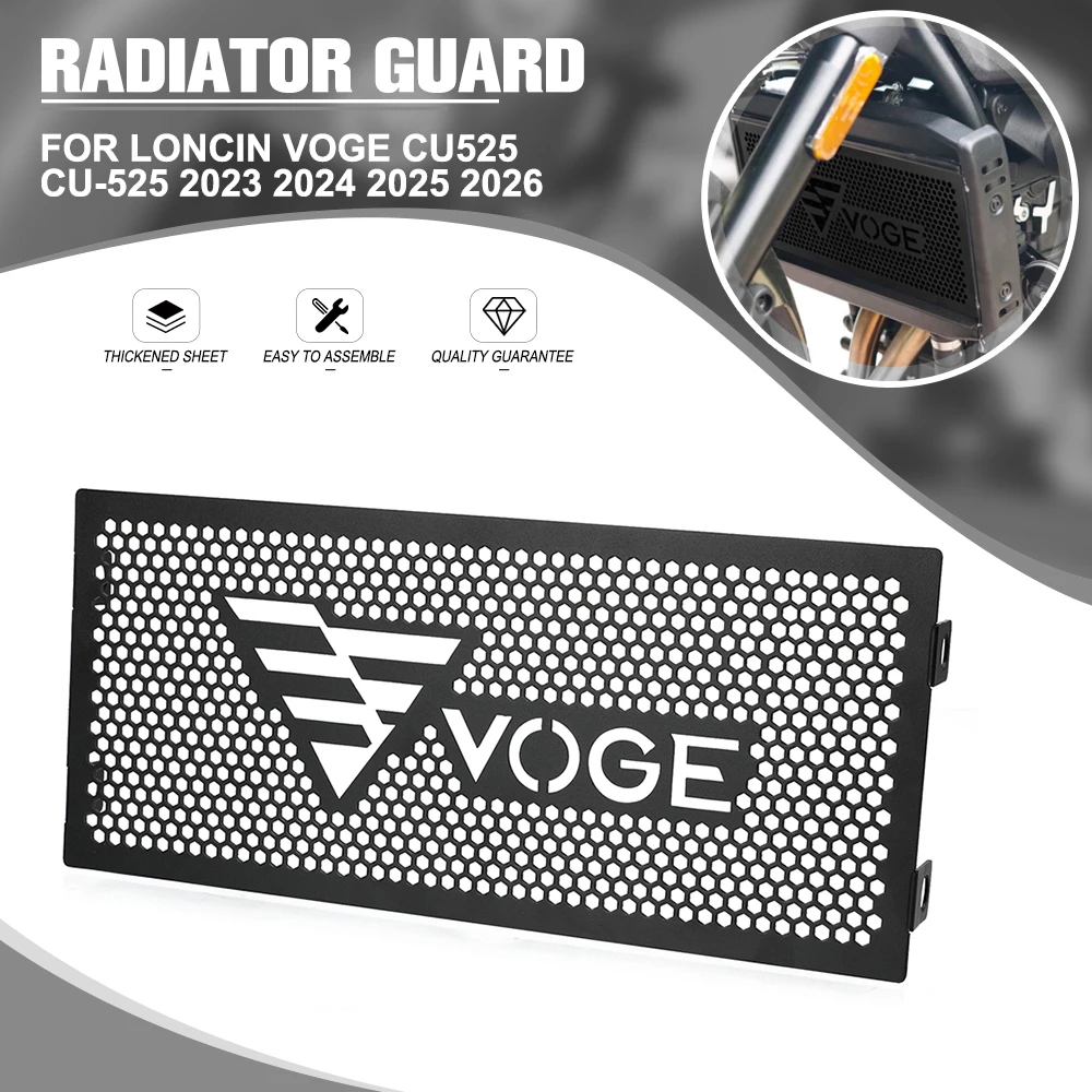 

Radiator Grille Guard Cover Protection For LONCIN VOGE CU525 CU-525 2023 2024 2025 2026 525 CU New Motorcycle Radiator Guard