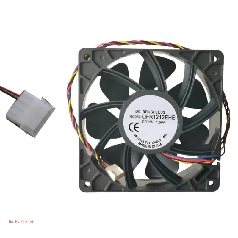 QFR1212EHE 12V 1.5A 12038 120 مللي متر 38 مللي متر الكمبيوتر PC حالة مروحة 12V 1.5A 4000 دورة في الدقيقة 197.2CFM فرش مروحة