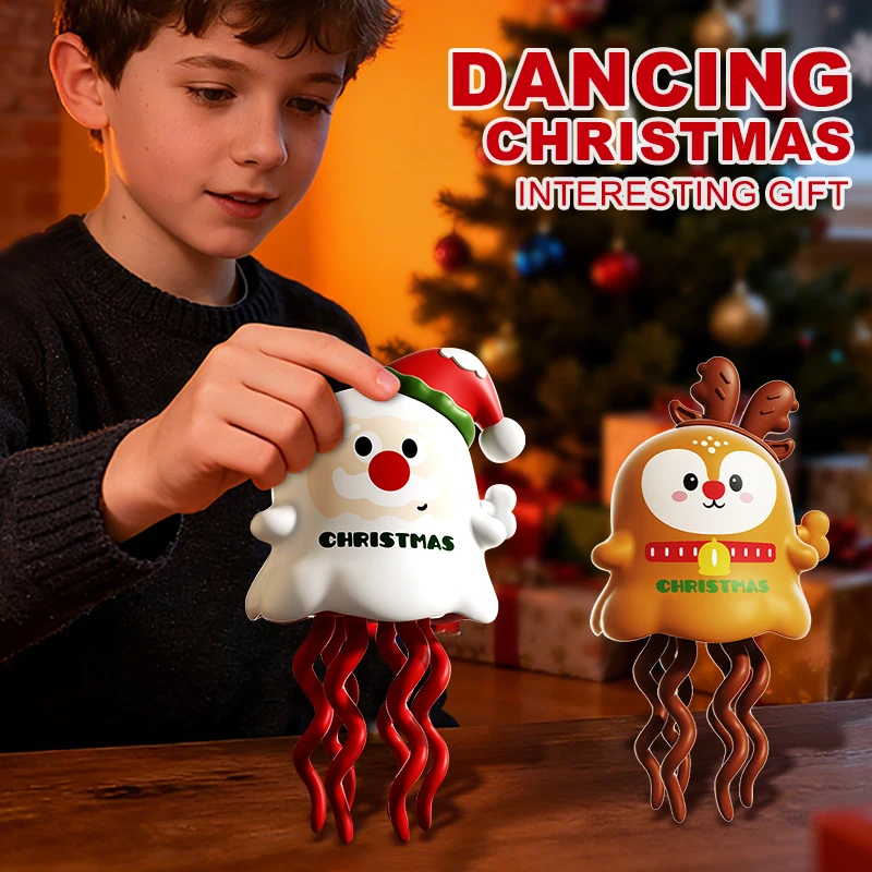 

Wind-Up Christmas Snowman & Reindeer - Hilarious Dancing Novelty Toys for Pranks & Decor