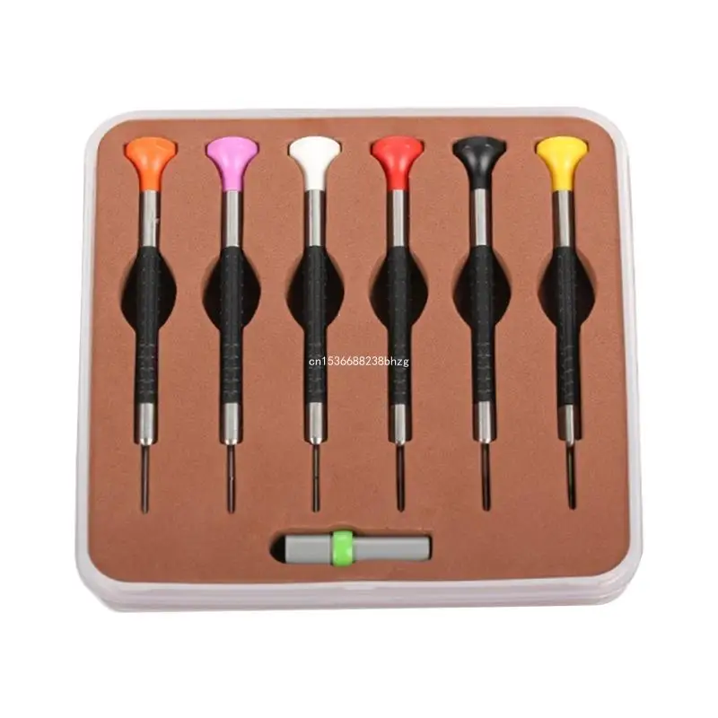 Upgraded Screwdriver Set Must have Tool Set Traceless Screwdriver Set 6pcs/set for Quick Simple Watch Strap Detachment Dropship