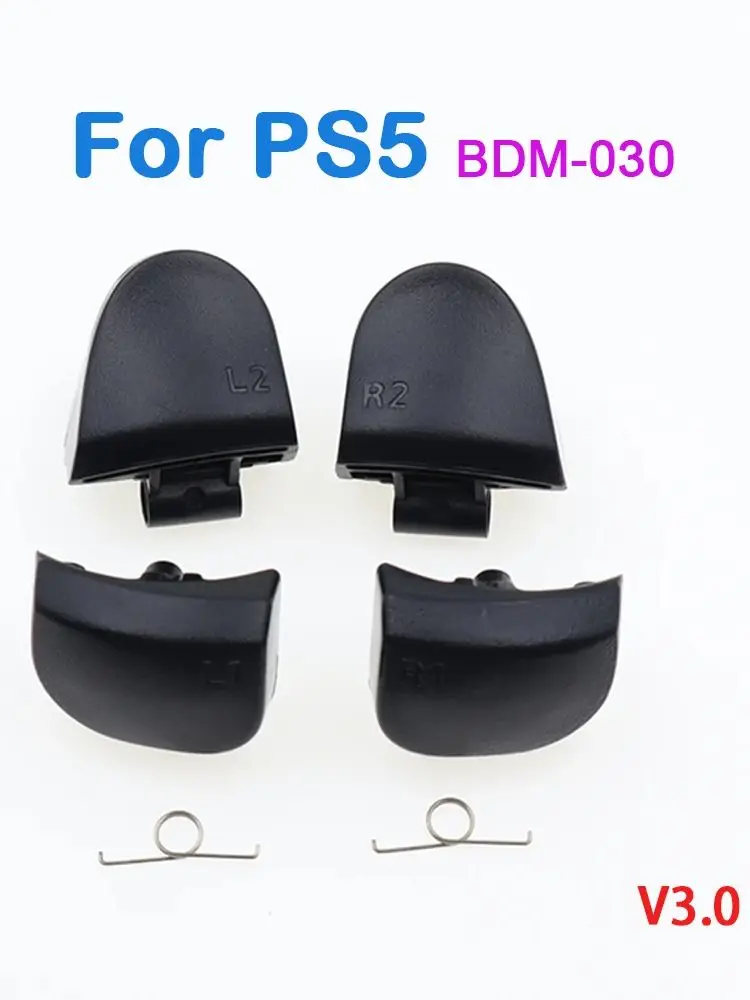 1/2/10 ensemble BDM-010 BDM-020 BDM-030 noir blanc R1 L1 R2 L2 boutons de déclenchement de jeu avec ressort pour contrôleur PS5 V1.0 V2.0 V3.0