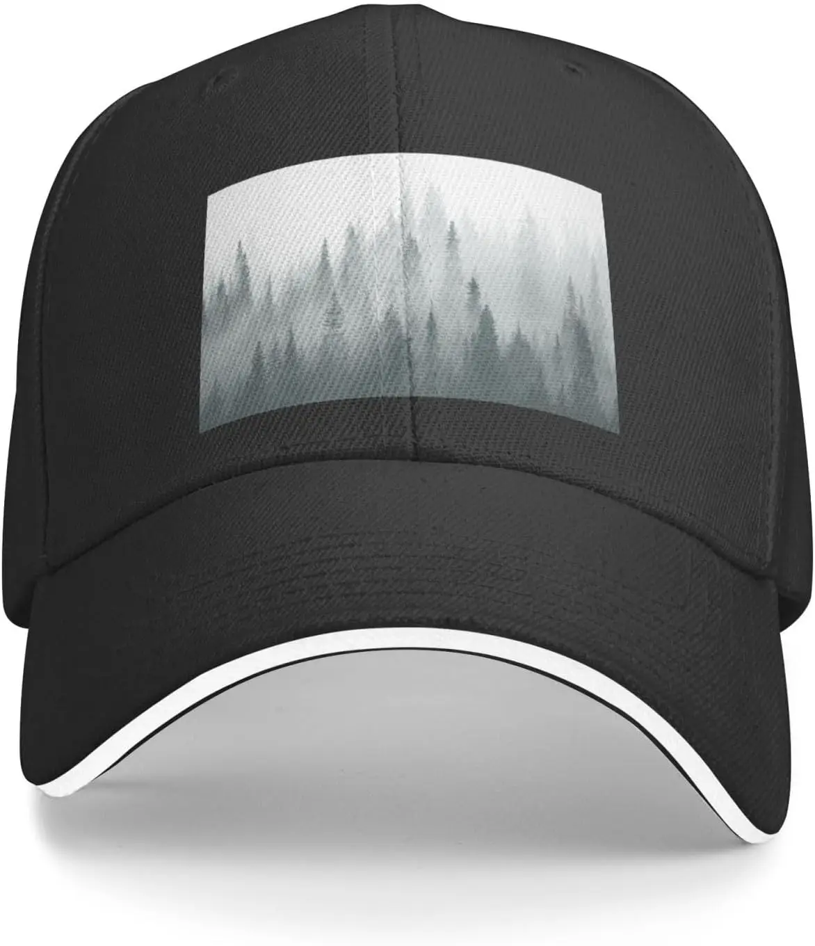 Fog Misty Forest Silence Snapback Cap Casual Casquette Adjustable Baseballcaps Women Sports Cap