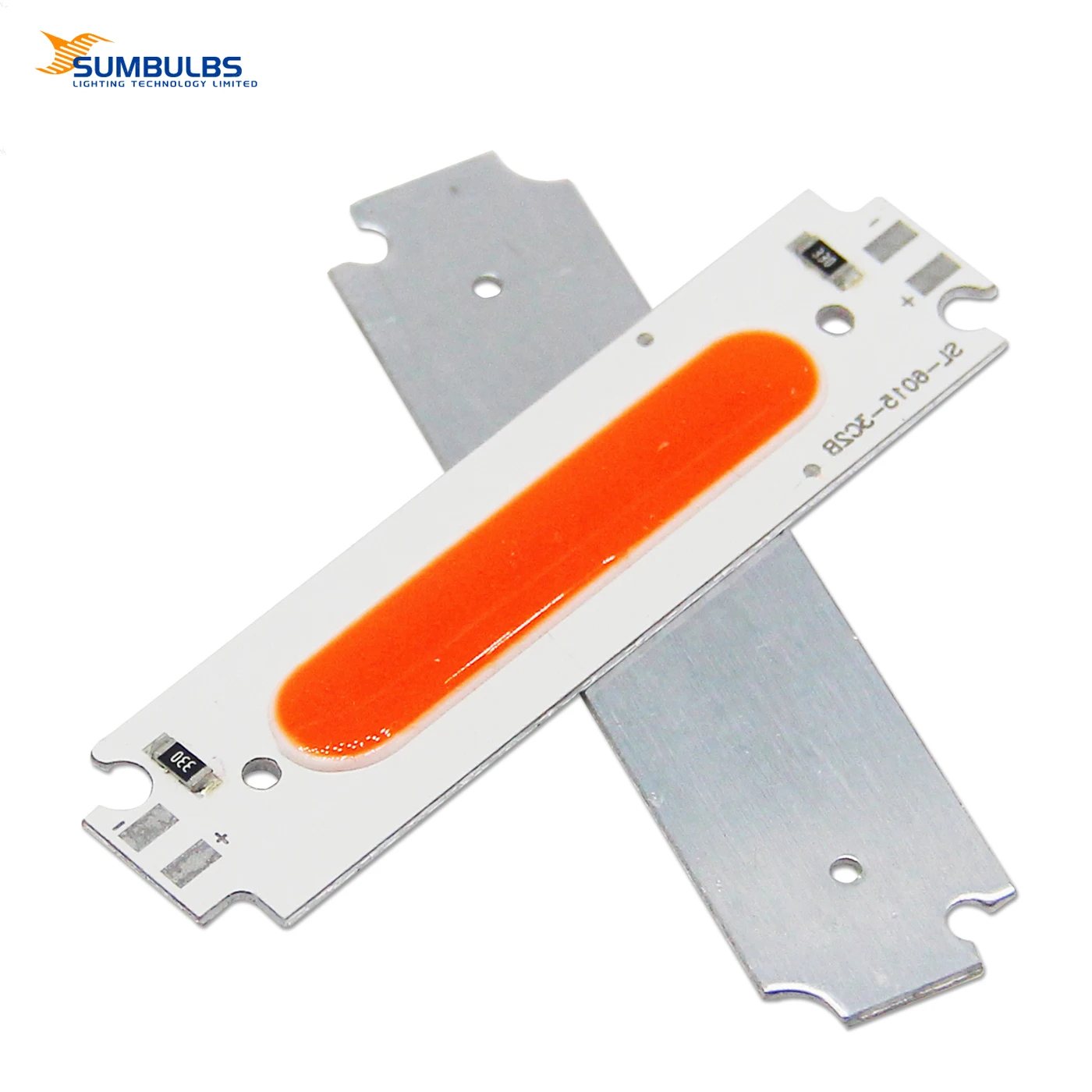 SUMBULBS Manumfacturer 60x15mm LED Strip Light Source Modules 8 Colors Available COB Bulb 12V DC 2W FLIP Chip for DIY Auto Lamp