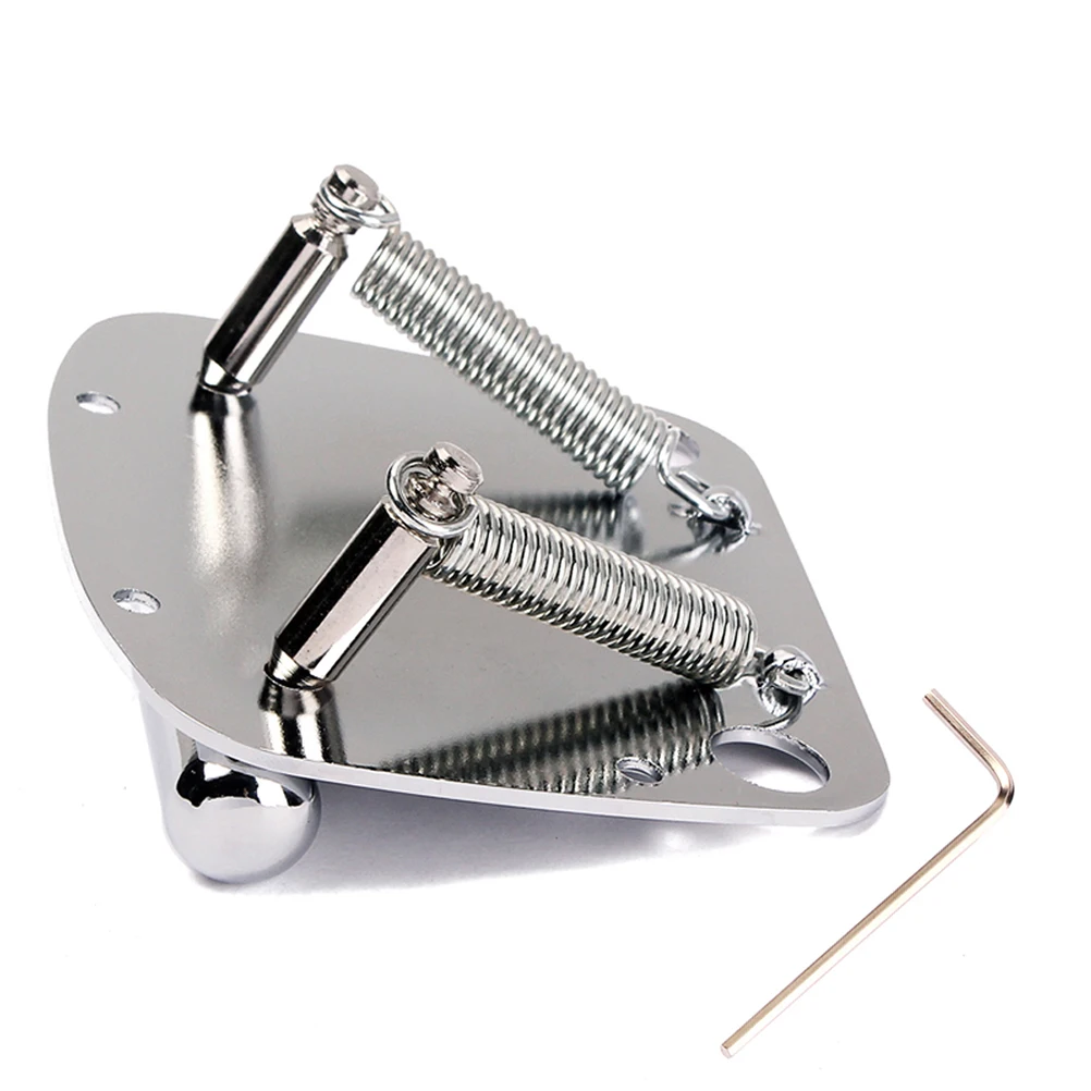 

1 Set Guitar Tremolo Bridge Tailpiece For With Springs Wrench Bushings Whammy Bar Durable Replacement